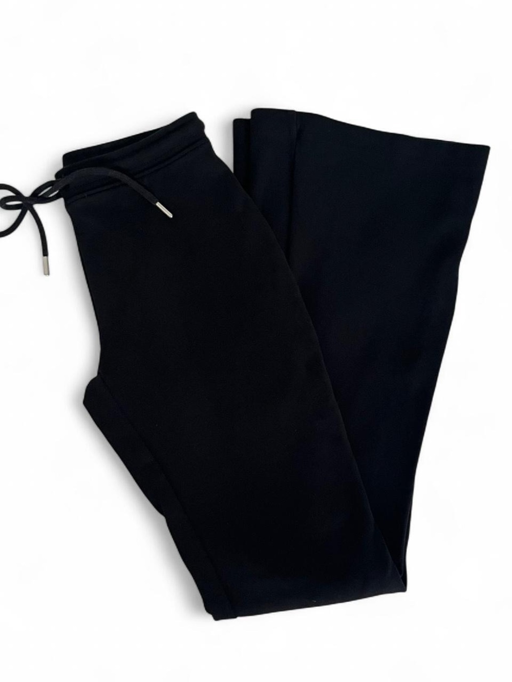 Zara Black Drawstring Flare Leggings